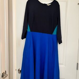 Boden Navy Dress with Teal Accent